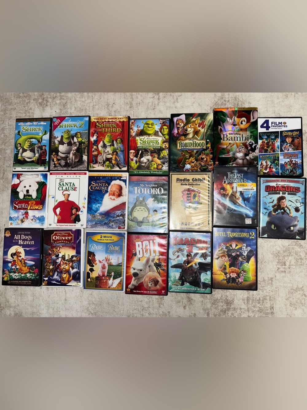 Assorted Animated Family DVD Movie Collection - Mixed Colors